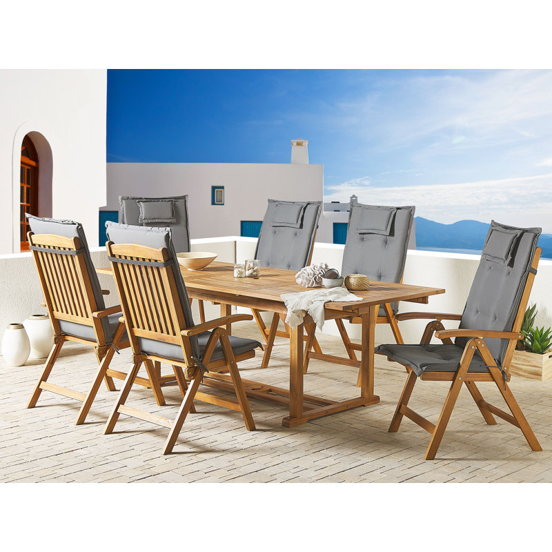 Benevento Folding Patio Dining Armchair with Cushion