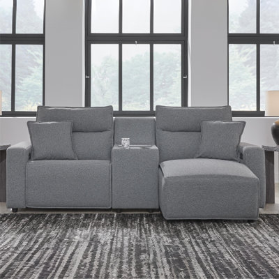 Canapé modulaire inclinable électrique 3 pièces avec méridienne Bodie
