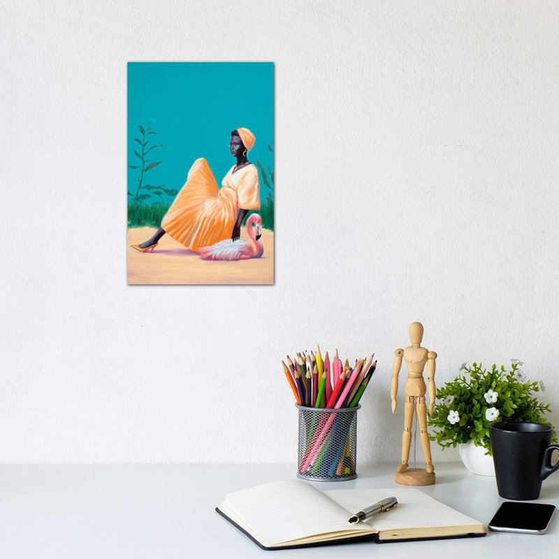 Back to the Plastic Garden 1 Piece Wrapped Canvas Painting, 20.32 cm H x 30.48 cm W