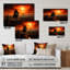 Cowboys, lever de soleil sur le cheval - Cowboys, art mural en acrylique-101521383