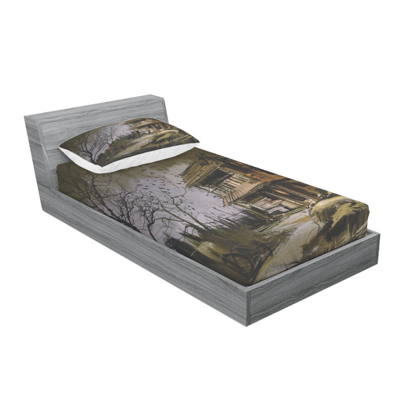 Microfiber Sheet Set, Twin Sheet Set with Fitted Sheet