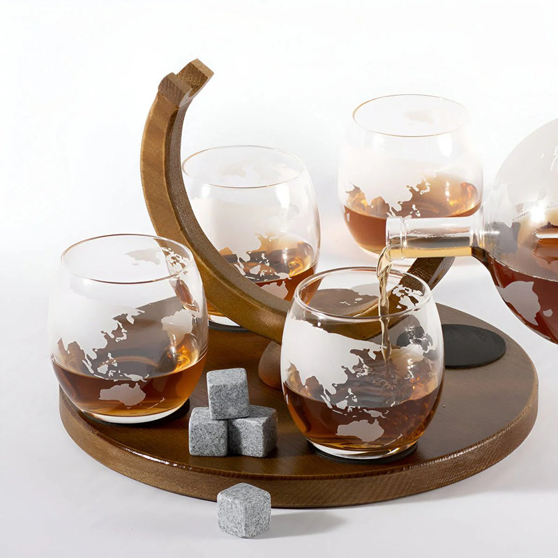 Ensemble de verres à vin 28 oz. Ensemble de carafe à whisky