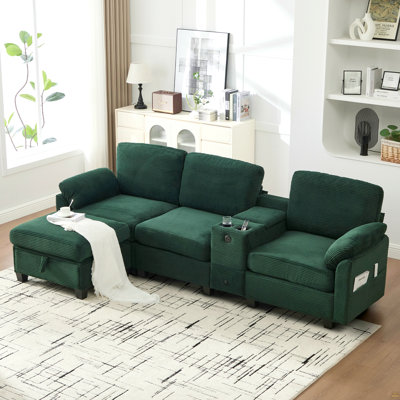 L-Type Multifunctional Corduroy Sofa