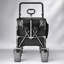 Chariot pliant 48 pouces multifonctionnel avec poignée rotative et pneus tout-terrain pour le camping et la plage, robuste et grande capacité