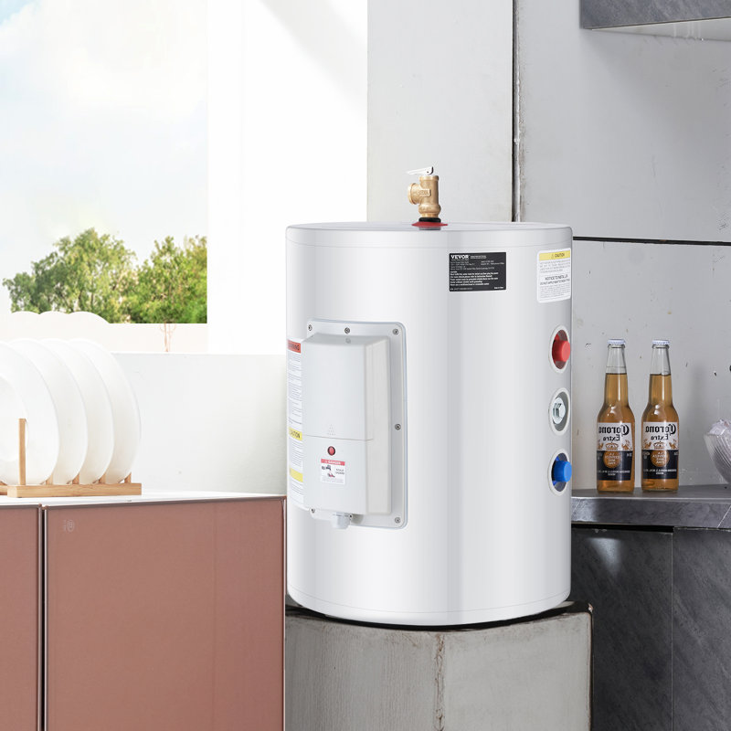 Chauffe-eau électrique avec affichage à DEL 1,6 kW instantané pour douche, 10 gallons