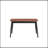 Natural & Black Dining Table (Extension Bufferfly Leaf)