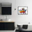 "Modern" Bold Bubble Bath, art mural encadré par Mary Cunningham-390342097-390342109