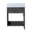 Meuble-lavabo mural 18 po flottant pour salle de bain avec lavabo en résine blanche, fermeture en douceur et contreplaqué, lavabo moderne de 17,96 po de profondeur, espace de rangement suffisant pour la porte
