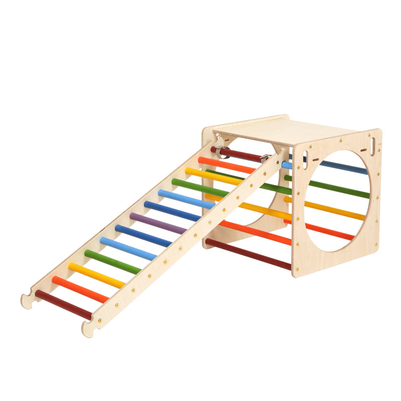 KateHaa 58cm W Wood Climber, Rainbow