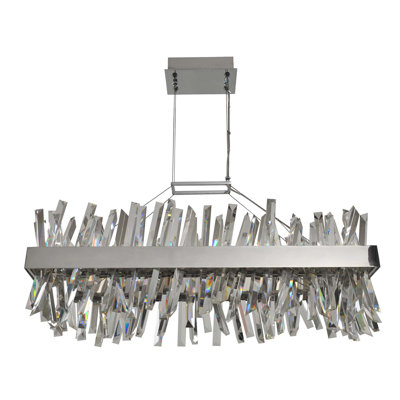 Luminaire suspendu chromé Glacier 1 LT Allegri