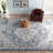 Hodder Machine Woven Oriental Blue Area Rug-1012643312