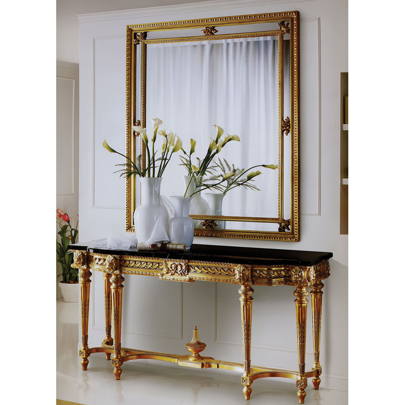 Ornate Traditional Beveled Accent Mirror