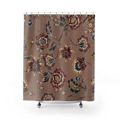 Rideau de douche simple Floral