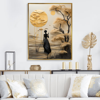 Oslo Obscure Woman Dress I - Fashion Woman Canvas Art