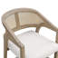 Ensemble de bar 5 pièces Kyra avec tabourets en rotin de style Mid-Century-122903982-122903979