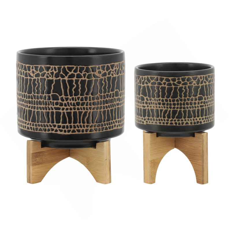 S / 2 5/8 "GLACE GLACÉE AVEC SUPPORT, NOIR