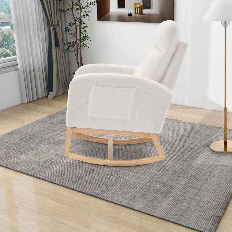 Chaise berçante Anastin, Blanc