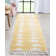 Markos Triangles Modern Kids Geometric Yellow Area Rug