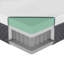 Matelas hybride en mousse viscoélastique gélifiée infusée de gel de thé vert moderne et contemporain de 12 po avec base infusée de charbon Gann, niveau de confort ferme-257920680