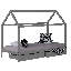 Raleigh 2 Drawer Solid Wood House Beds-1905171639
