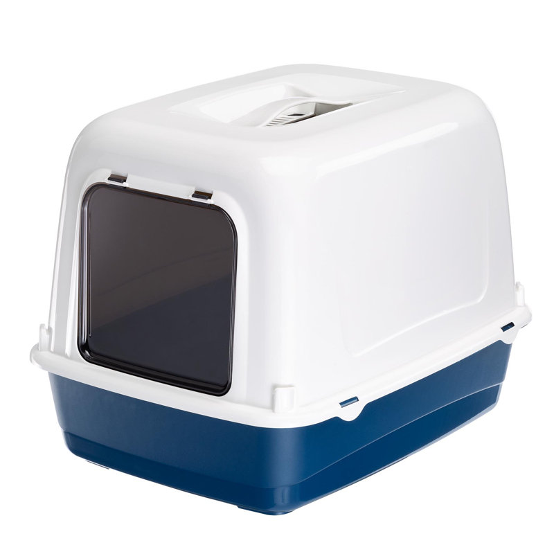 Enceinte de litière en plastique Ariel, Bleu