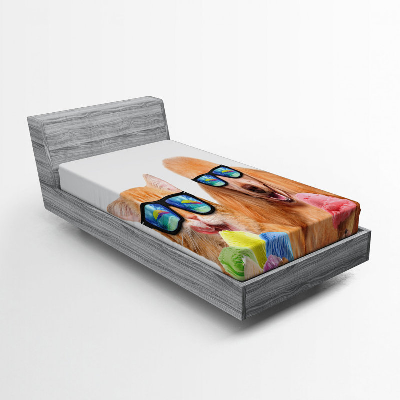 Drap ajusté animal, Drap-housse de taille simple