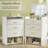 3 In 1 Vanity Desk With Flip-up Mirror & Chair