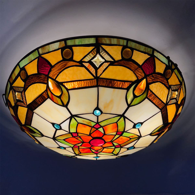 Terenig Glass Flush Mount