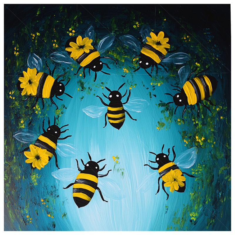 Édredon Bees Bedding Insectes Boho Boho, Simple extra long