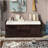 Storage Bench With 2 Drawers And 2 Cabinets,Shoe Bench with Removable Cushion,entryway bench-1791804430