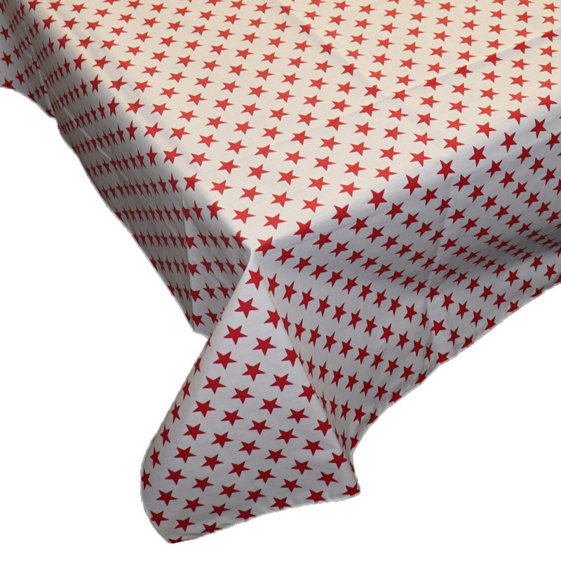 Stars Print Tablecloths, 58" W x 144" L