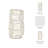 Ceramic Decorative Vase with Textured Wavy Design - Modern Home Accent-396972038
