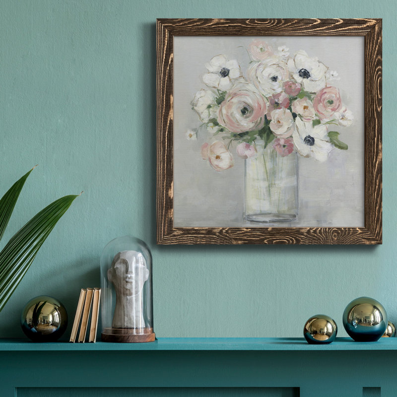 «Fall Giving Thanks» - Cadre photo, art textuel sur toile, Cadre noyer, H 17 po x l 17 po x P 1,5 po