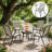 Stackable Chairs,Set Of 4 Outdoor Dining Chairs-1643925824