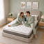 Matelas hybride à plateau-coussin mi-ferme 14 po avec mousse viscoélastique gélifiée et ressorts ensachés, isolation des mouvements, soulagement de la pression, certifié CertiPUR-US et OEKO-TEX-1993992454-1993992455