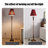 European-style retro resin fabric floor lamp