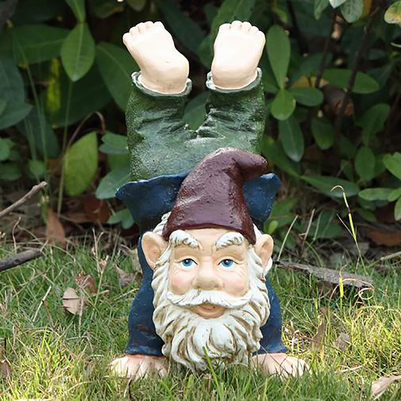 Gnome Doing Handstand