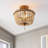 Norcott Solid Wood Semi Flush Mount-465187590