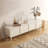 78.7"W Modern Storage TV Stand Beige Style Sideboard