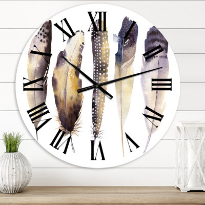 Horloge murale bohème et éclectique Boho