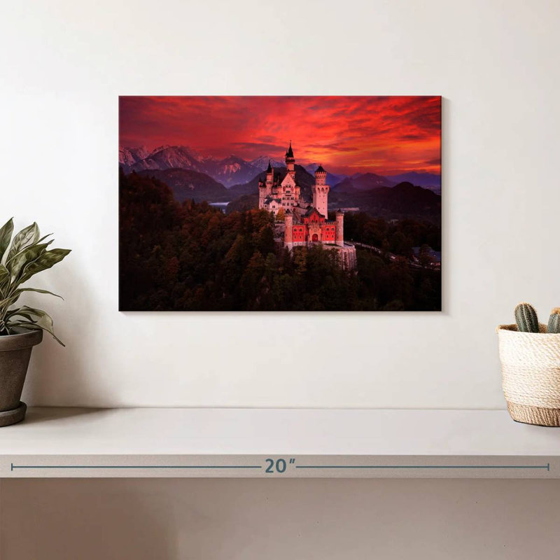 Château Lilie Neuschwanstein, H 8 po x l 12 po