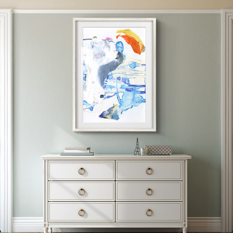 Evidence II -Framed Print, 28.5" H x 20.5" W, White