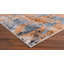 Tapis bleu clair / gris / orange-250316898