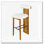 Tabouret de bar en bois-135025684