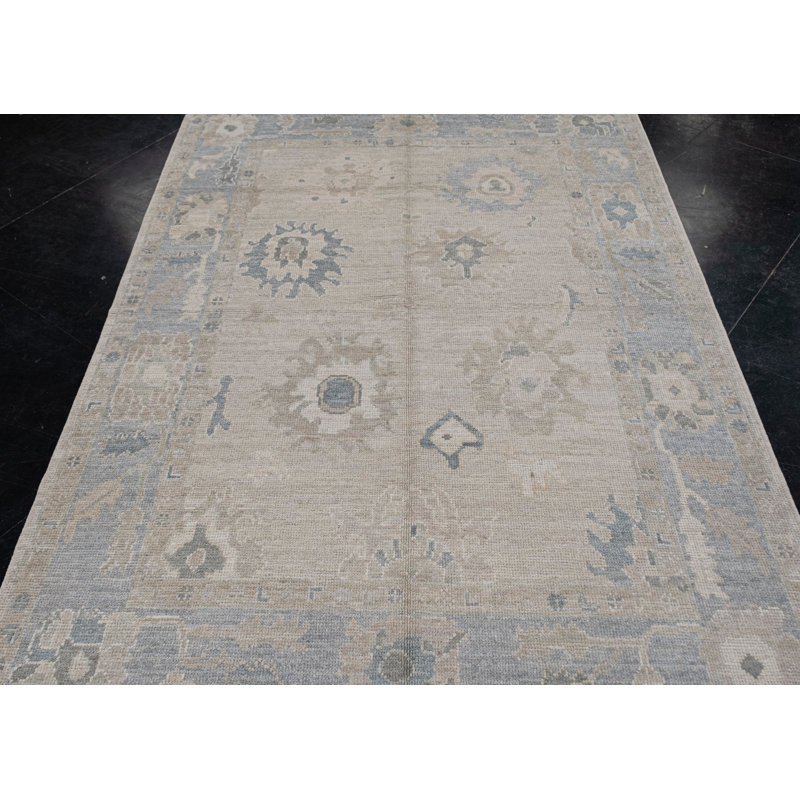 Milore One-of-a-Kind 5' X 7'1" 2010s Wool Area Rug Grey