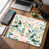 Motif floral oiseau vert