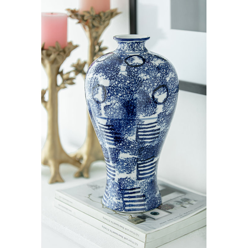 Vase de table en porcelaine 13,2 po Latimer