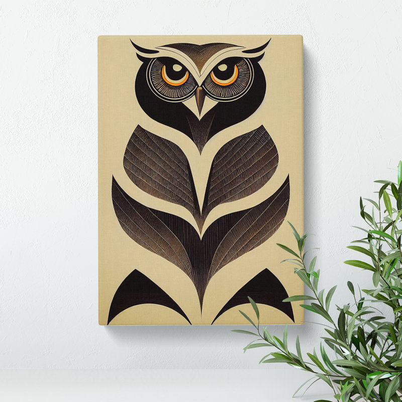 Antique Owl - Wrapped Canvas, 60cm H x 40cm W x 3cm D