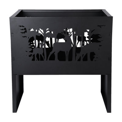 Firebasket Rectangle Deer