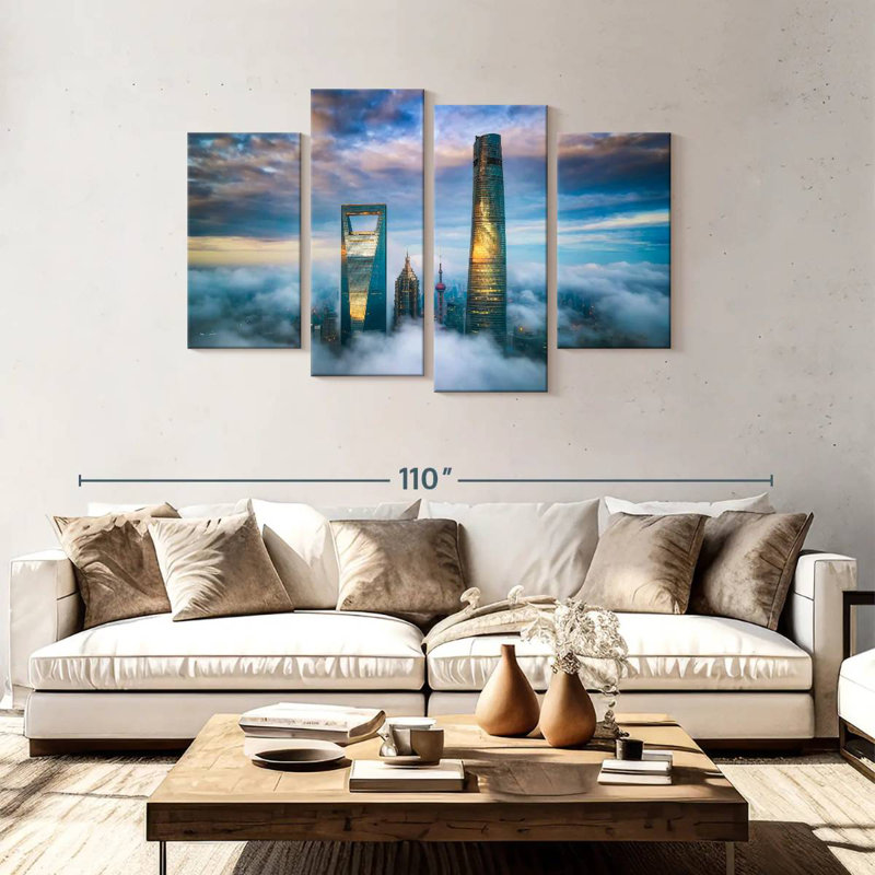 Lilie Lujiazui Skyscrapers, 48" H x 75" W